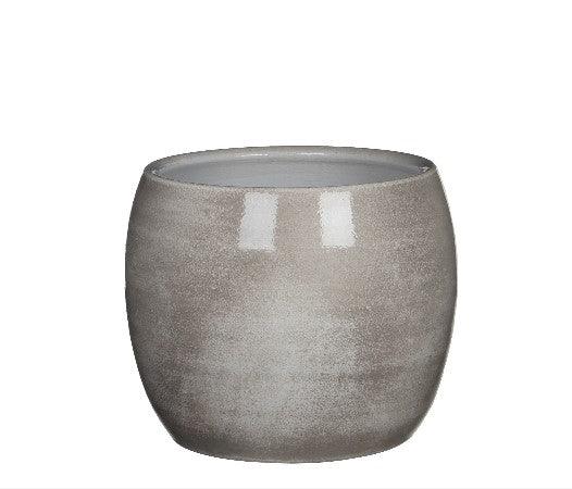 בית עציץ קרמיקה אפור - The Collection by Aviel Waizman