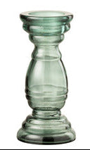 פמוט זכוכית ירוק