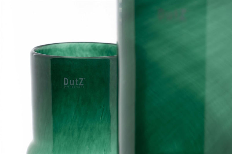 אגרטל זכוכית מדורג בצבע ירוק כהה מבית Dutz