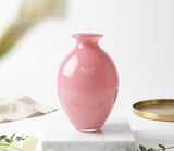 אגרטלון זכוכית יוקרתי בגוון ורוד מבית Dutz