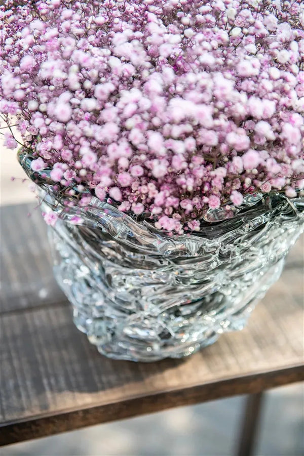 אגרטל דוץ חוטי זכוכית שקוף - The Collection by Aviel Waizman