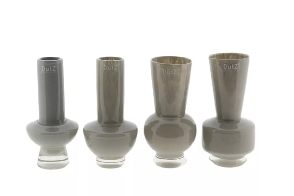 4 דגמים שונים של אגרטל בצבע אפור מבית Dutz