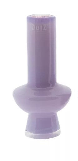 אגרטל זכוכית עבה בצבע ורוד לילך מבית Dutz