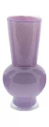 אגרטל זכוכית עבה בצבע ורוד לילך מבית Dutz