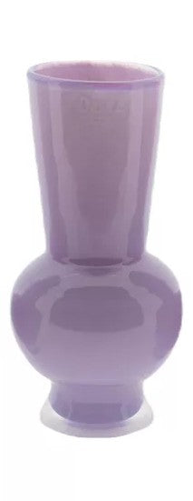 אגרטל זכוכית עבה בצבע ורוד לילך מבית Dutz