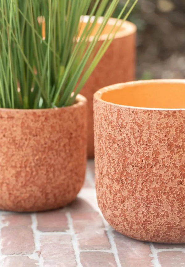 בית עציץ קרמיקה חום - The Collection by Aviel Waizman