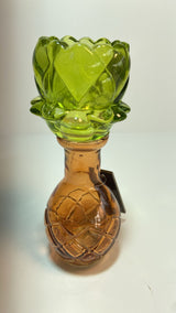 פמוט זכוכית ב2 צבעים