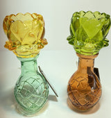 פמוט זכוכית ב2 צבעים