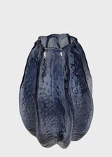 אגרטל זכוכית כחולה