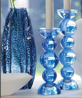 אגרטל זכוכית כחולה