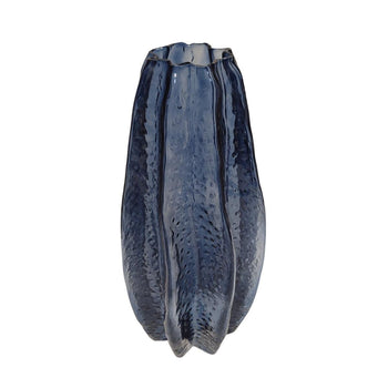 אגרטל זכוכית כחולה