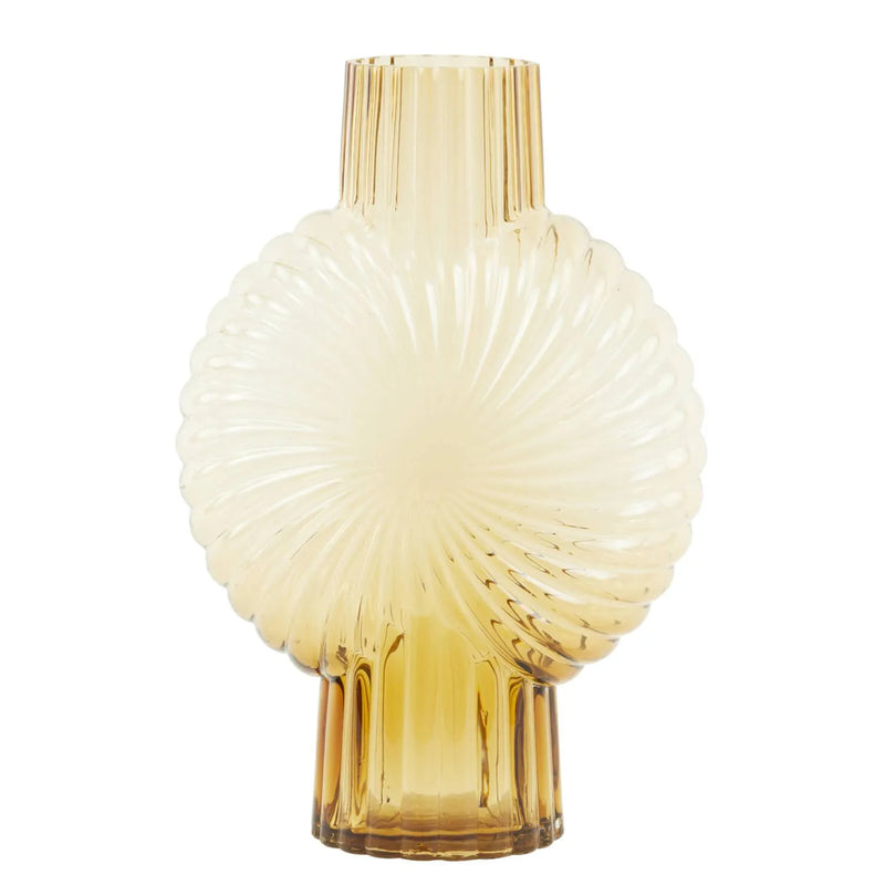 אגרטל זכוכית אמבר