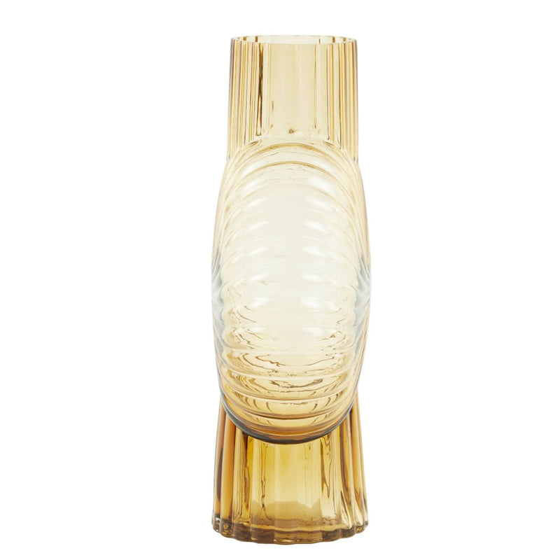 אגרטל זכוכית אמבר