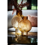 אגרטל זכוכית אמבר