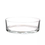 קערה שטוחה זכוכית שקופה