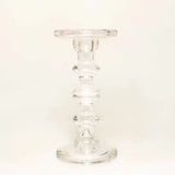 פמוט זכוכית לנר שולחן