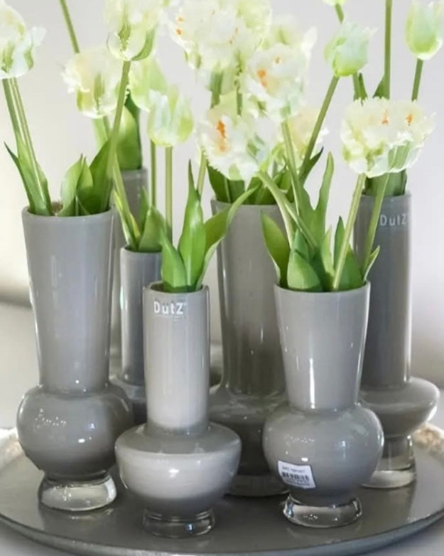 4 דגמים שונים של אגרטל בצבע אפור מבית Dutz