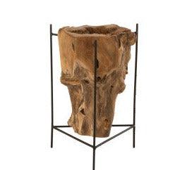 סטנד גזע עץ עם רגליים ממתכת - The Collection by Aviel Waizman