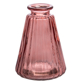 בקבוק זכוכית קוני פסים במגוון צבעים