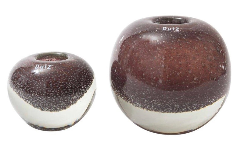 אגרטל כדור זכוכית ניפוח עבה מאוד אוברג'ין - The Collection by Aviel Waizman