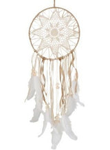 Dreamcatcher Textile/Feathers Natural/White