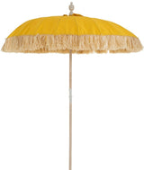 Parasol Raffia Textile Yellow Wood White Wash 190
