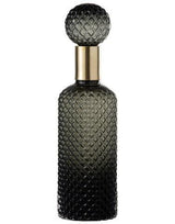 בקבוק מנוקד אפור דקורטיבי עם פקק זכוכית - The Collection by Aviel Waizman