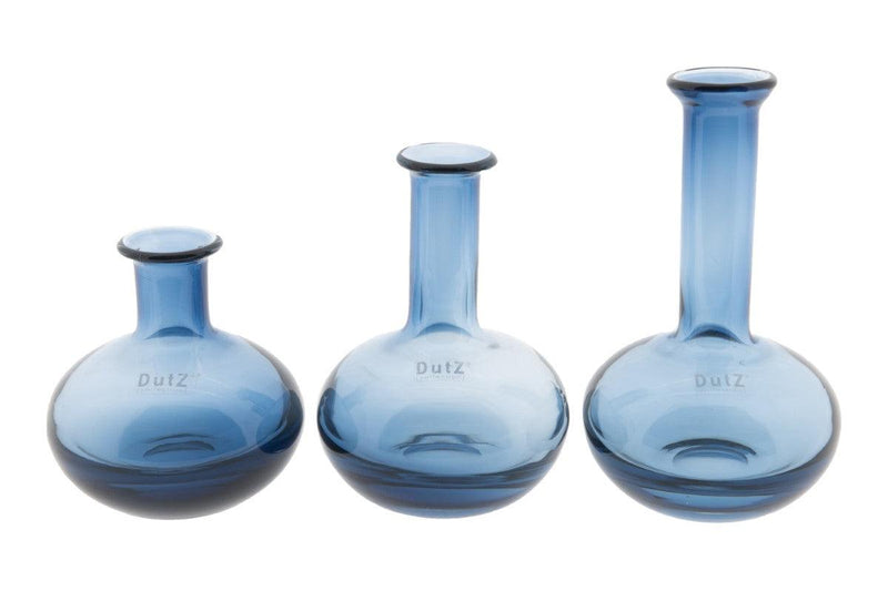 בקבוקי "מנואלה" לסידור פרחים בודדים כחול אוקיינוס - The Collection by Aviel Waizman