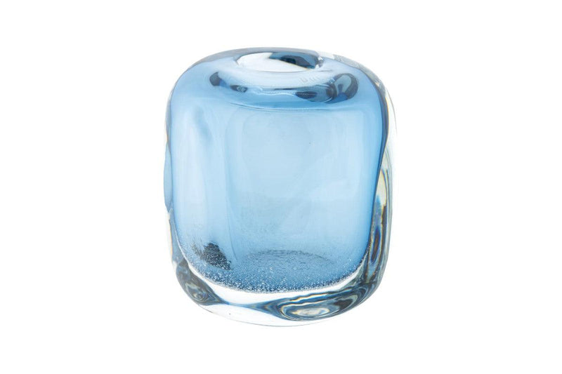 אגרטל זכוכית "מתיאוס" דוץ כחול - The Collection by Aviel Waizman